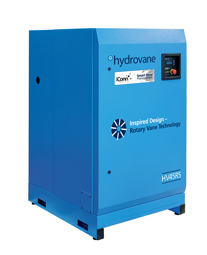 Hydrovane HV45 Rotary Vane Compressor with iConn Smart Monitoring System