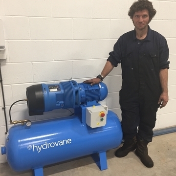 Guy Martin with Hydrovane Air Compressor